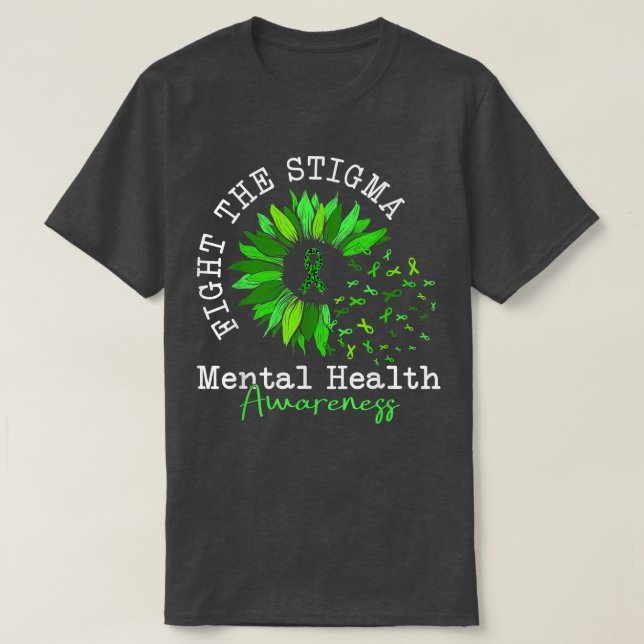 T-shirt Lutter Contre La Stigma Sensibilisation À La Santé (Design devant)