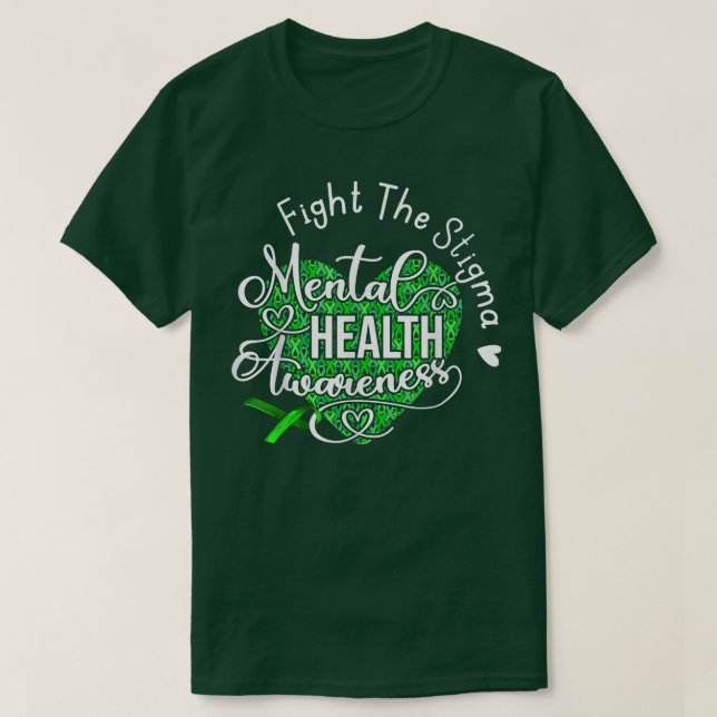 T-shirt Lutter Contre La Stigma Sensibilisation À La Santé (Design devant)