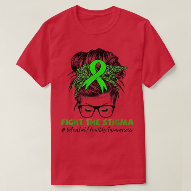 T-shirt Lutter contre la stigmatisation de la santé mental (Design devant)