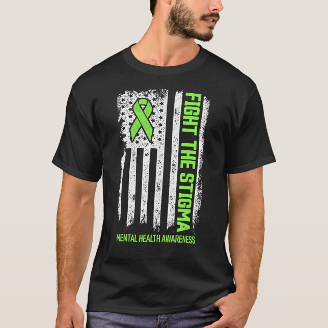 T-shirt Lutter contre la stigmatisation, la santé mentale, (Devant)
