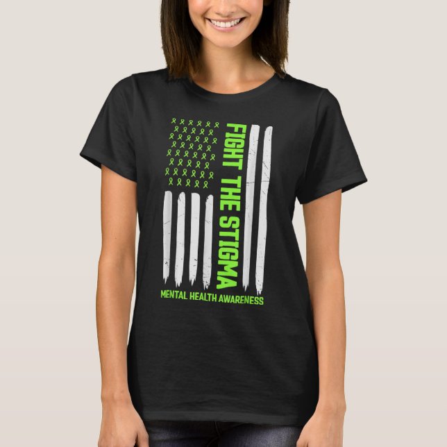 T-shirt Lutter contre la stigmatisation, la santé mentale  (Devant)