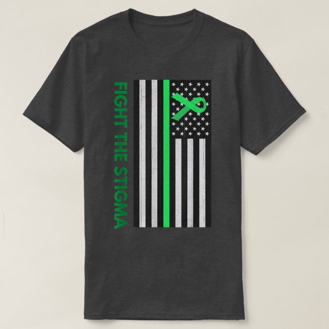 T-shirt Lutter contre la stigmatisation La santé mentale e (Design devant)