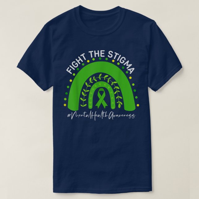 T-shirt Lutter contre la stigmatisation La santé mentale e (Design devant)