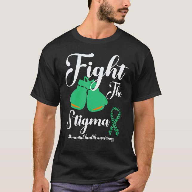 T-shirt Lutter Contre La Stigmatisation Santé Mentale Mai  (Devant)
