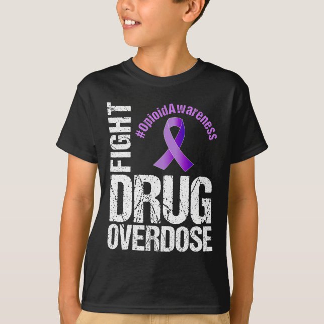 T-shirt Lutter contre la surdose de drogue Sensibilisation (Devant)