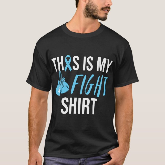T-shirt Lutter contre le cancer de la prostate Light Blue  (Devant)