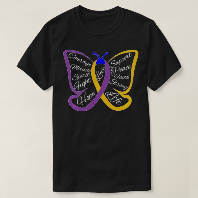 T-shirt Lutter contre le cancer de la vessie Sensibilisati (Design devant)