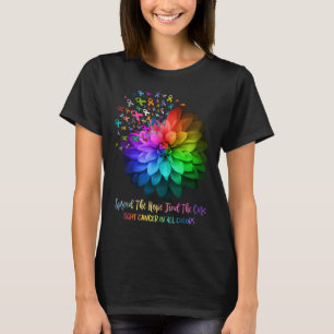 T-shirt Lutter Contre Le Cancer De Toutes Les Couleurs Rép