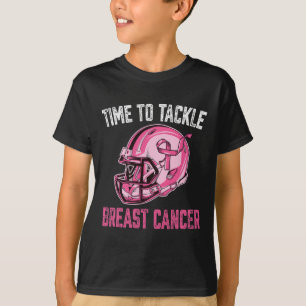 T-shirt Lutter Contre Le Cancer Du Sein Casque De Football