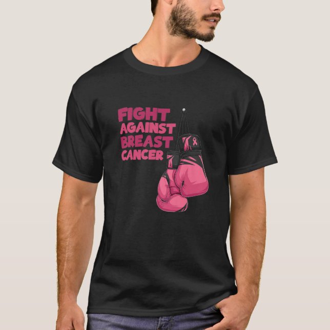 T-shirt Lutter contre le cancer du sein Mois de sensibilis (Devant)