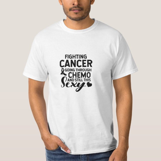 T-shirt Lutter contre le cancer par le Chemo (Devant)