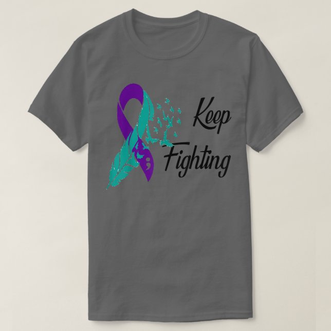 T-shirt Lutter contre le Ruban Sensibilisation au suicide  (Design devant)