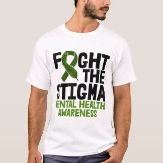 T-shirt Lutter contre le Ruban vert de la Stigmatisation L