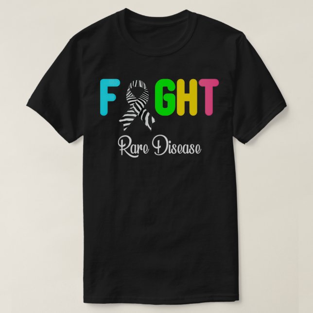 T-shirt Lutter contre les maladies rares Sensibilisation a (Design devant)