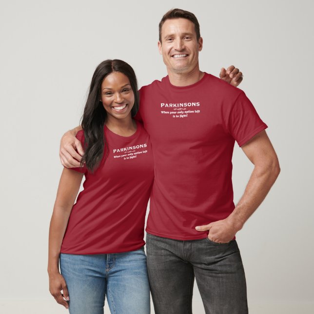 T-shirt Lutter contre les parkinsons en blanc (Unisexe)