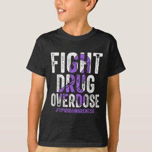 T-shirt Lutter contre l'overdose de rubéole violet surdose
