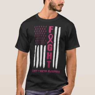 T-shirt Lutter Contre L'Usa Drapeau Sur Le Dos Sensibilisa