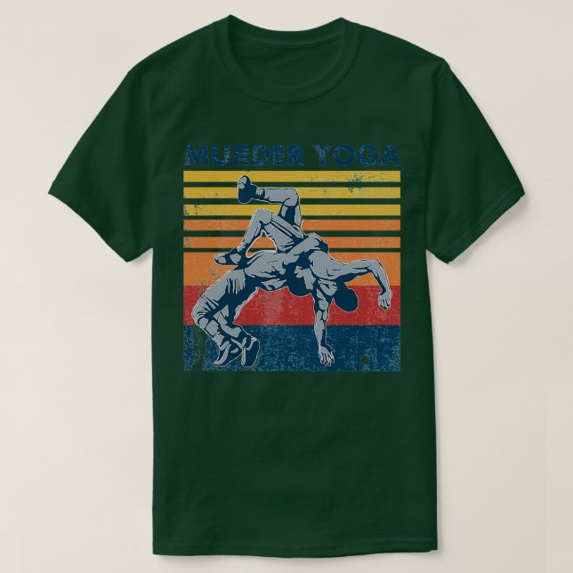 T-shirt Lutter Meurtre Yoga Vintage Drôle cadeau (Design devant)