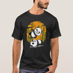 T-shirt Lutter Pandas Chinois Bambou Manger des animaux êt