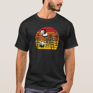 T-shirt Lutter Pandas Chinois Bambou Manger des animaux êt