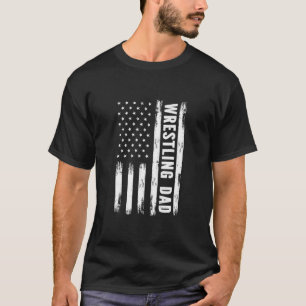 T-shirt Lutter papa Drapeau Américain Grunge Retro Vintage