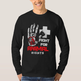T-shirt Lutter Pour Les Droits Des Animaux - Un Militant P