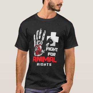 T-shirt Lutter Pour Les Droits Des Animaux - Un Militant P