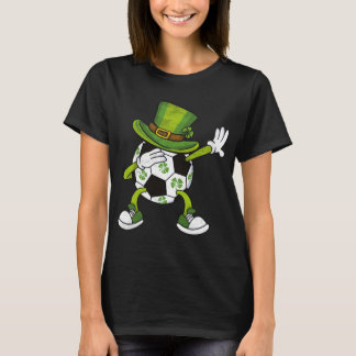 T-shirt Lutteur de soccer lutin chapeau trèfle garçons St