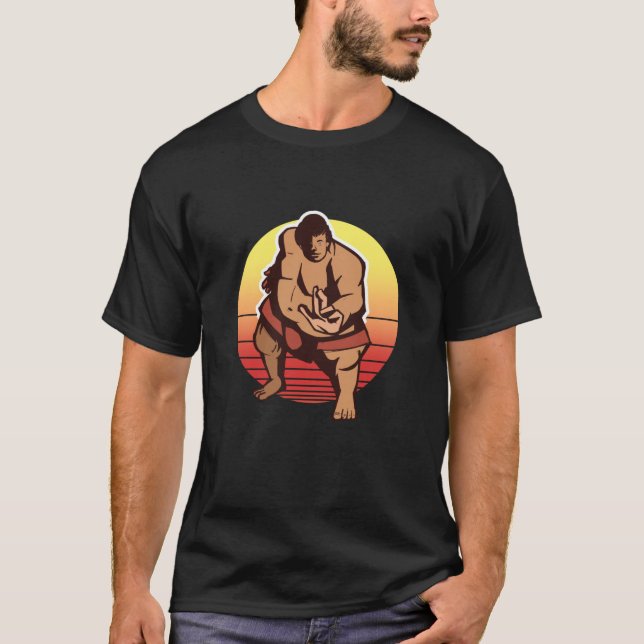 T-shirt Lutteur de sumo au Japon (Devant)