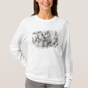 T-shirt Luttez entre les guerriers et un dragon, c.1450