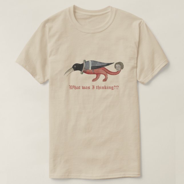 T-shirt Luttrell Psalter "Magpie" (Design devant)