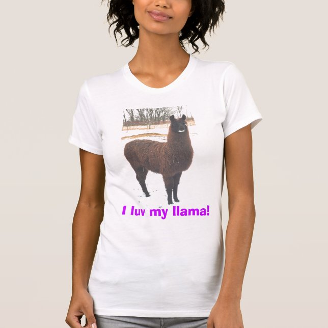 T-shirt Luv I mon lama ! (Devant)