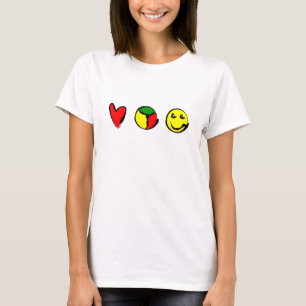 T-SHIRT LUV, PAIX ET BONHEUR