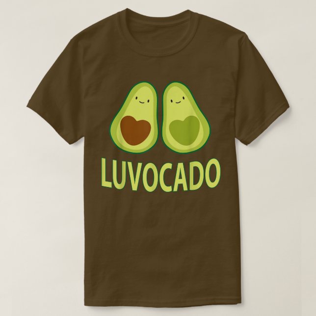 T-shirt Luvocado Avocado Love Funny Couple Valentines Day (Design devant)