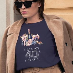 T-shirt Luxe Adulte Anniversaire 40e Personnalisé