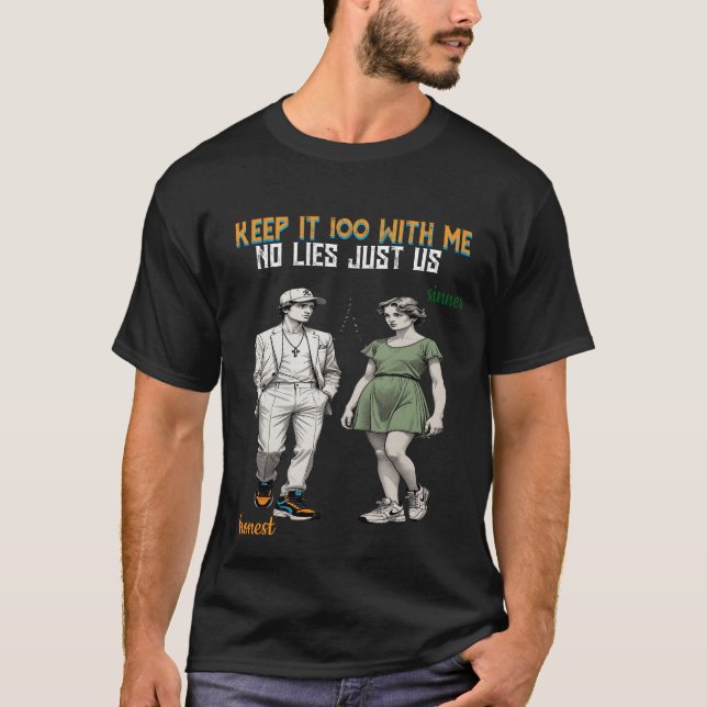 T-Shirt Luxe Amour Romantique Art (Devant)