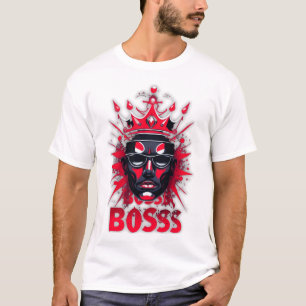 T-Shirt Luxe Rouge et Noir Boss Energy