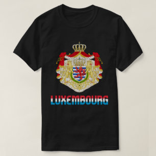 T-shirt Luxembourg Drapeau et blason Patriotique