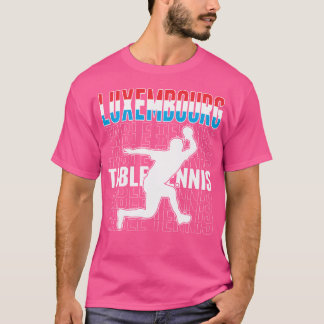 T-shirt Luxembourg Table Tennis Lover Jersey Luxembourg