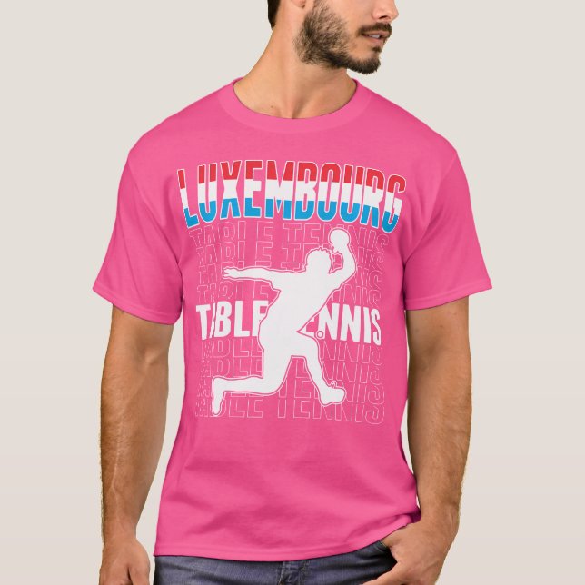 T-shirt Luxembourg Table Tennis Lover Jersey Luxembourg (Devant)