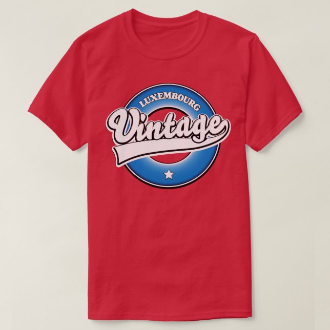 T-shirt Luxembourg vintage (Design devant)