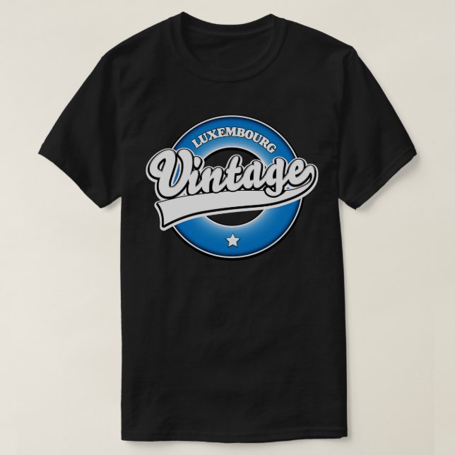 T-shirt Luxembourg vintage (Design devant)