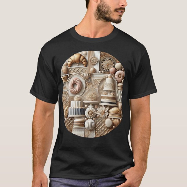 T-shirt Luxueux pâtissier (Devant)