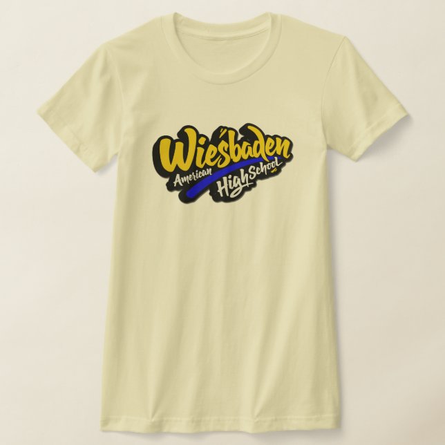 T-shirt Lycée américain de Wiesbaden (Poser)
