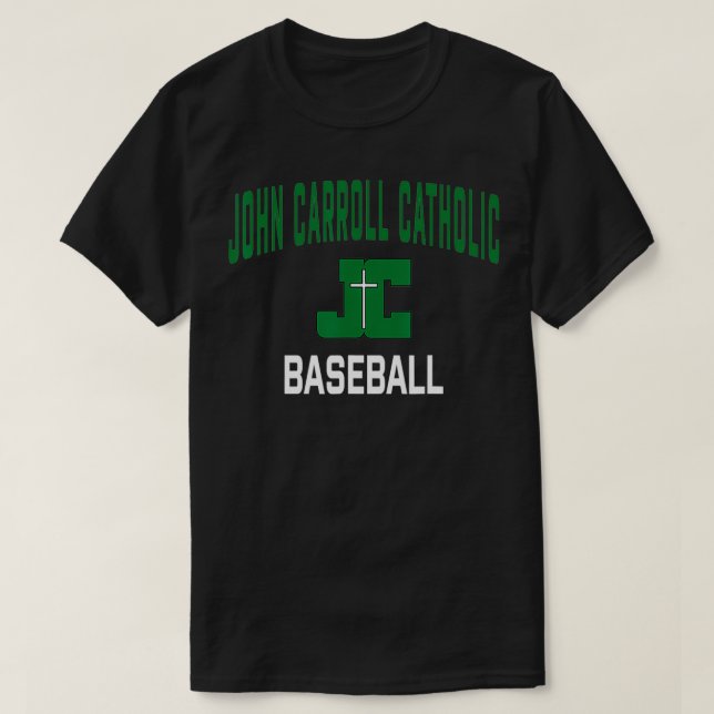 T-shirt Lycée Catholique John Carroll Cavaliers Baseba (Design devant)