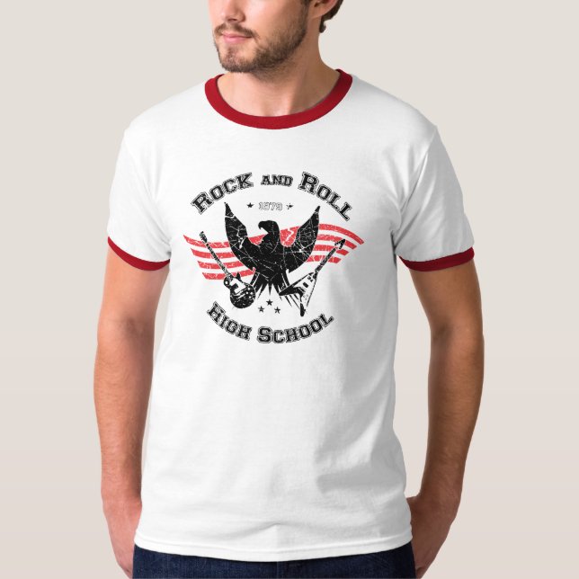 T-shirt Lycée de rock (Devant)