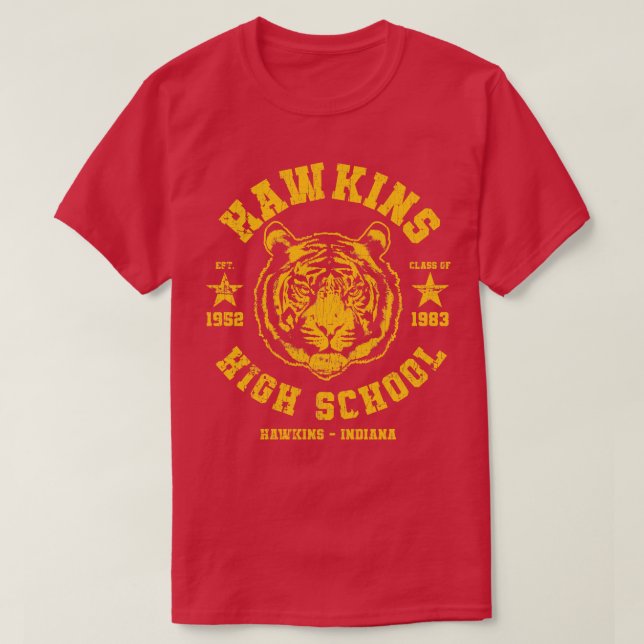 T-shirt Lycée d'Hawkins (Design devant)