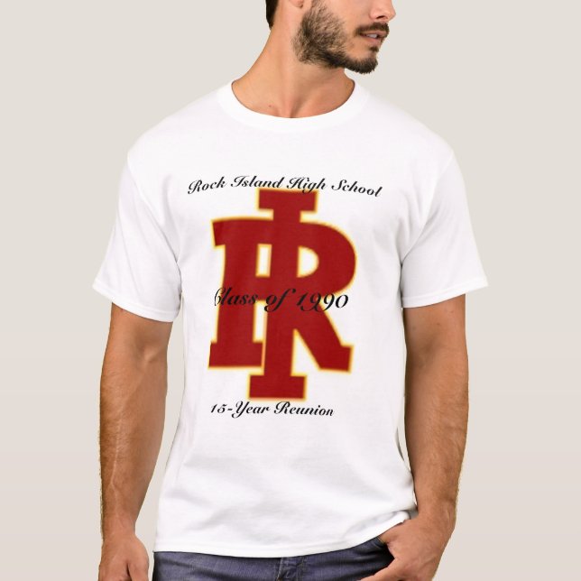 T-shirt Lycée d'île de roche la Réunion de 15 années (Devant)