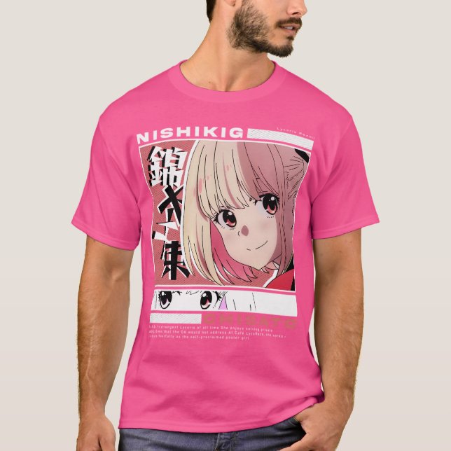T-shirt Lycoris Recoil Cute Nishikigi Chisato (Devant)