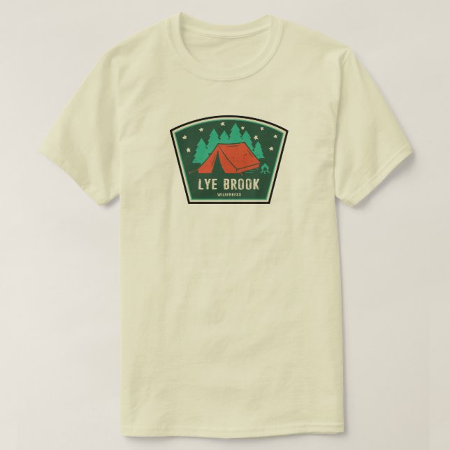 T-shirt Lye Brook Wilderness Camping Vermont (Design devant)